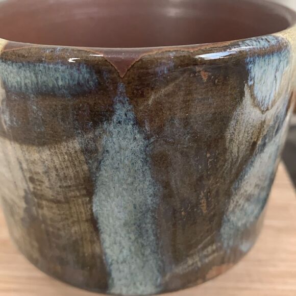 Vintage Pottery Craft Compton, Cal USA Handcrafted Stoneware Small Planter - Picture 5 of 16